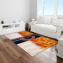 nfl chicago bears football team logo sport carpet rectangle area rug for living room light room ccb46