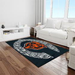 nfl chicago bears football team logo sport carpet rectangle area rug for living room light room ccb56