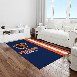nfl chicago bears football team logo sport carpet rectangle area rug for living room light room ccb58