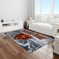 nfl chicago bears football team logo sport carpet rectangle area rug for living room light room ccb64