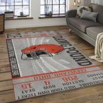 nfl cleveland browns football team logo sport carpet rectangle area rug for living room dark room cb02