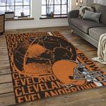 nfl cleveland browns football team logo sport carpet rectangle area rug for living room dark room cb05