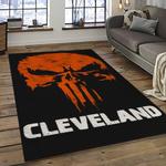 nfl cleveland browns football team logo sport carpet rectangle area rug for living room dark room cb08