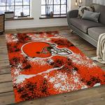 nfl cleveland browns football team logo sport carpet rectangle area rug for living room dark room cb16