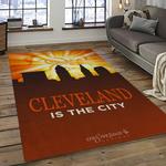nfl cleveland browns football team logo sport carpet rectangle area rug for living room dark room cb17