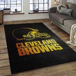 nfl cleveland browns football team logo sport carpet rectangle area rug for living room dark room cb18