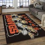 nfl cleveland browns football team logo sport carpet rectangle area rug for living room dark room cb21