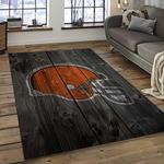 nfl cleveland browns football team logo sport carpet rectangle area rug for living room dark room cb23