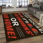 nfl cleveland browns football team logo sport carpet rectangle area rug for living room dark room cb27