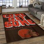 nfl cleveland browns football team logo sport carpet rectangle area rug for living room dark room cb28
