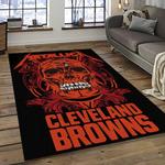 nfl cleveland browns football team logo sport carpet rectangle area rug for living room dark room cb30