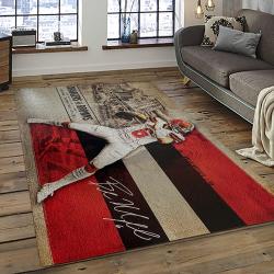 NFL Cleveland Browns Rectangle Rug Personalized Non-Slip Carpet Gift For Football Fans CB32