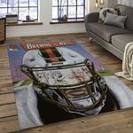 nfl cleveland browns football team logo sport carpet rectangle area rug for living room dark room cb42