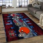 nfl cleveland browns football team logo sport carpet rectangle area rug for living room dark room cb43