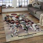 nfl cleveland browns football team logo sport carpet rectangle area rug for living room dark room cb45