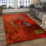 nfl cleveland browns football team logo sport carpet rectangle area rug for living room dark room cb46