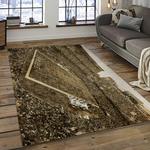 nfl cleveland browns football team logo sport carpet rectangle area rug for living room dark room cb53