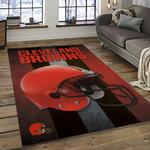 nfl cleveland browns football team logo sport carpet rectangle area rug for living room dark room cb56