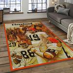 nfl cleveland browns football team logo sport carpet rectangle area rug for living room dark room cb62