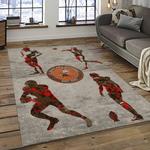 nfl cleveland browns football team logo sport carpet rectangle area rug for living room dark room cb63