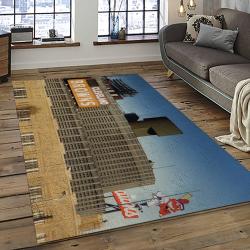 NFL Cleveland Browns Rectangle Rug Personalized Non-Slip Carpet Gift For Football Fans CB67