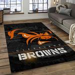 nfl cleveland browns football team logo sport carpet rectangle area rug for living room dark room cb71