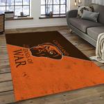 nfl cleveland browns football team logo sport carpet rectangle area rug for living room dark room cb72