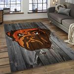 nfl cleveland browns football team logo sport carpet rectangle area rug for living room dark room cb74