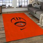 nfl cleveland browns football team logo sport carpet rectangle area rug for living room dark room cb75
