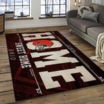 nfl cleveland browns football team logo sport carpet rectangle area rug for living room dark room cb78