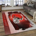 nfl cleveland browns football team logo sport carpet rectangle area rug for living room dark room cb81