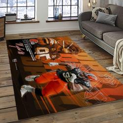 NFL Cleveland Browns Rectangle Rug Personalized Non-Slip Carpet Gift For Football Fans CB86