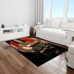 nfl cleveland browns football team logo sport carpet rectangle area rug for living room light room cb04