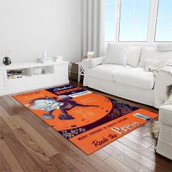 nfl cleveland browns football team logo sport carpet rectangle area rug for living room light room cb10