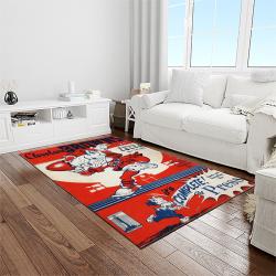 nfl cleveland browns football team logo sport carpet rectangle area rug for living room light room cb13