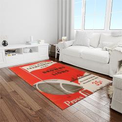nfl cleveland browns football team logo sport carpet rectangle area rug for living room light room cb31