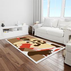 nfl cleveland browns football team logo sport carpet rectangle area rug for living room light room cb41