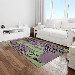 nfl cleveland browns football team logo sport carpet rectangle area rug for living room light room cb49