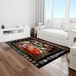 nfl cleveland browns football team logo sport carpet rectangle area rug for living room light room cb77