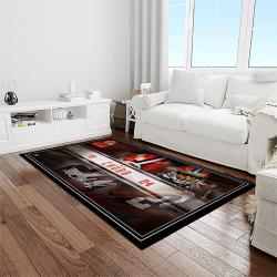 nfl cleveland browns football team logo sport carpet rectangle area rug for living room light room cb85