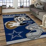 nfl dallas cowboy football team logo sport carpet rectangle area rug for living room dark room dc02