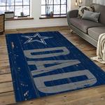 nfl dallas cowboy football team logo sport carpet rectangle area rug for living room dark room dc03