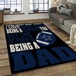 nfl dallas cowboy football team logo sport carpet rectangle area rug for living room dark room dc04