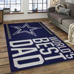 nfl dallas cowboy football team logo sport carpet rectangle area rug for living room dark room dc06