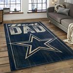 nfl dallas cowboy football team logo sport carpet rectangle area rug for living room dark room dc07