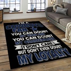 NFL Dallas Cowboy Football Team Logo Sport Carpet Rectangle Area Rug For Living Room DC09
