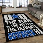 nfl dallas cowboy football team logo sport carpet rectangle area rug for living room dark room dc14