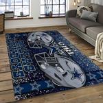 nfl dallas cowboy football team logo sport carpet rectangle area rug for living room dark room dc25