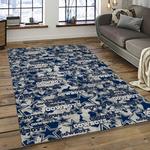 nfl dallas cowboy football team logo sport carpet rectangle area rug for living room dark room dc26