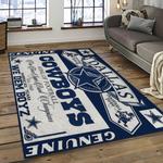 nfl dallas cowboy football team logo sport carpet rectangle area rug for living room dark room dc29